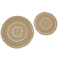 Lace Trivets - Oatmeal Set of 2 Park Designs - The Fox Decor