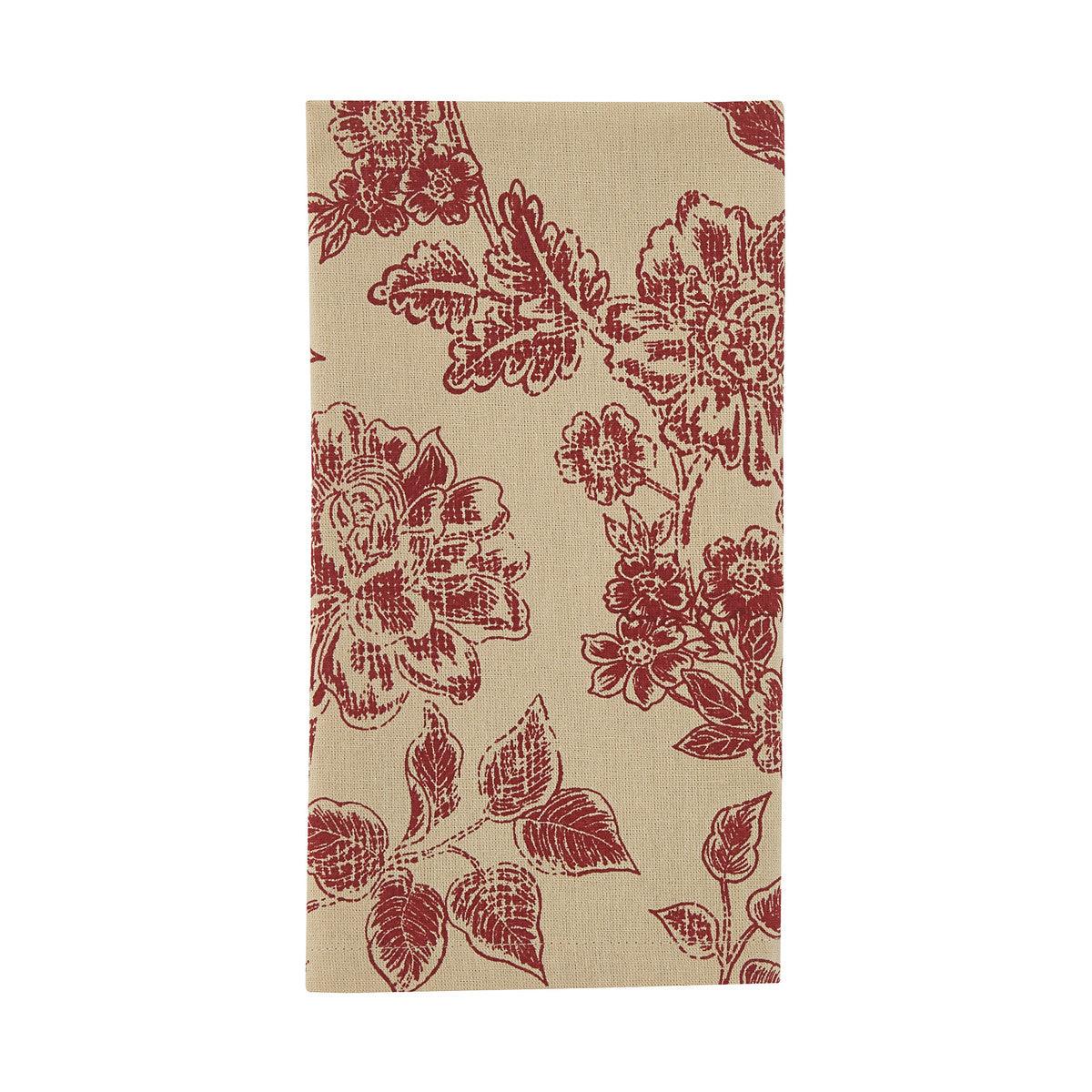 Rustic Floral Napkin Set of 6 Park Designs - The Fox Decor