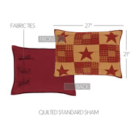 Ninepatch Star Standard Sham 21x27 VHC Brands