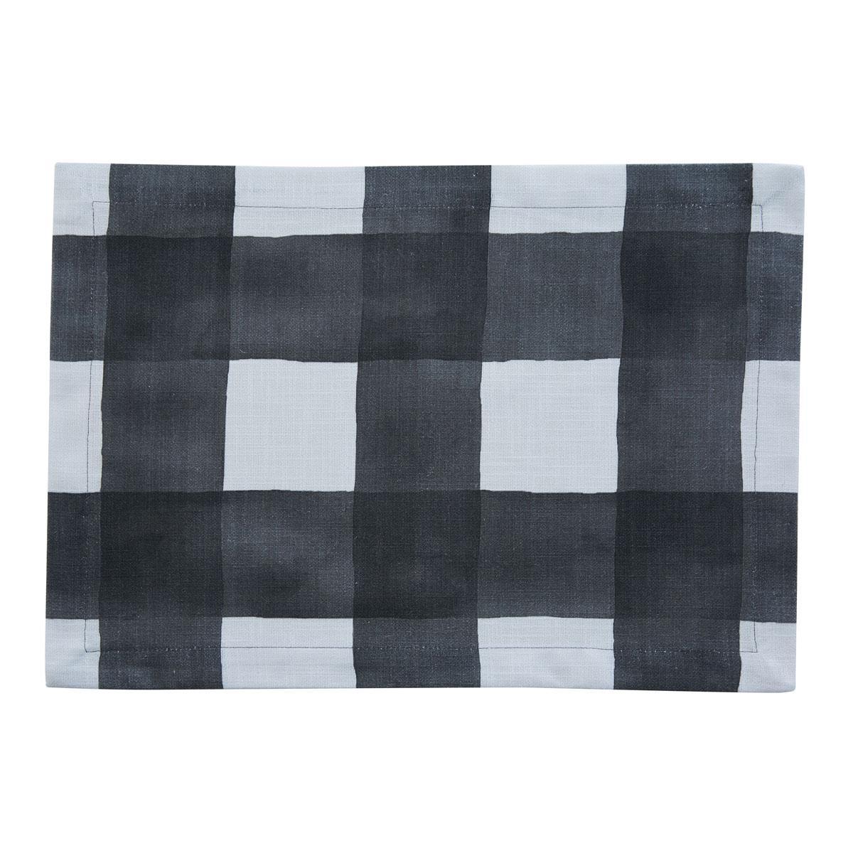 Buffalo Check Watercolor Placemat - Black Park Designs - The Fox Decor