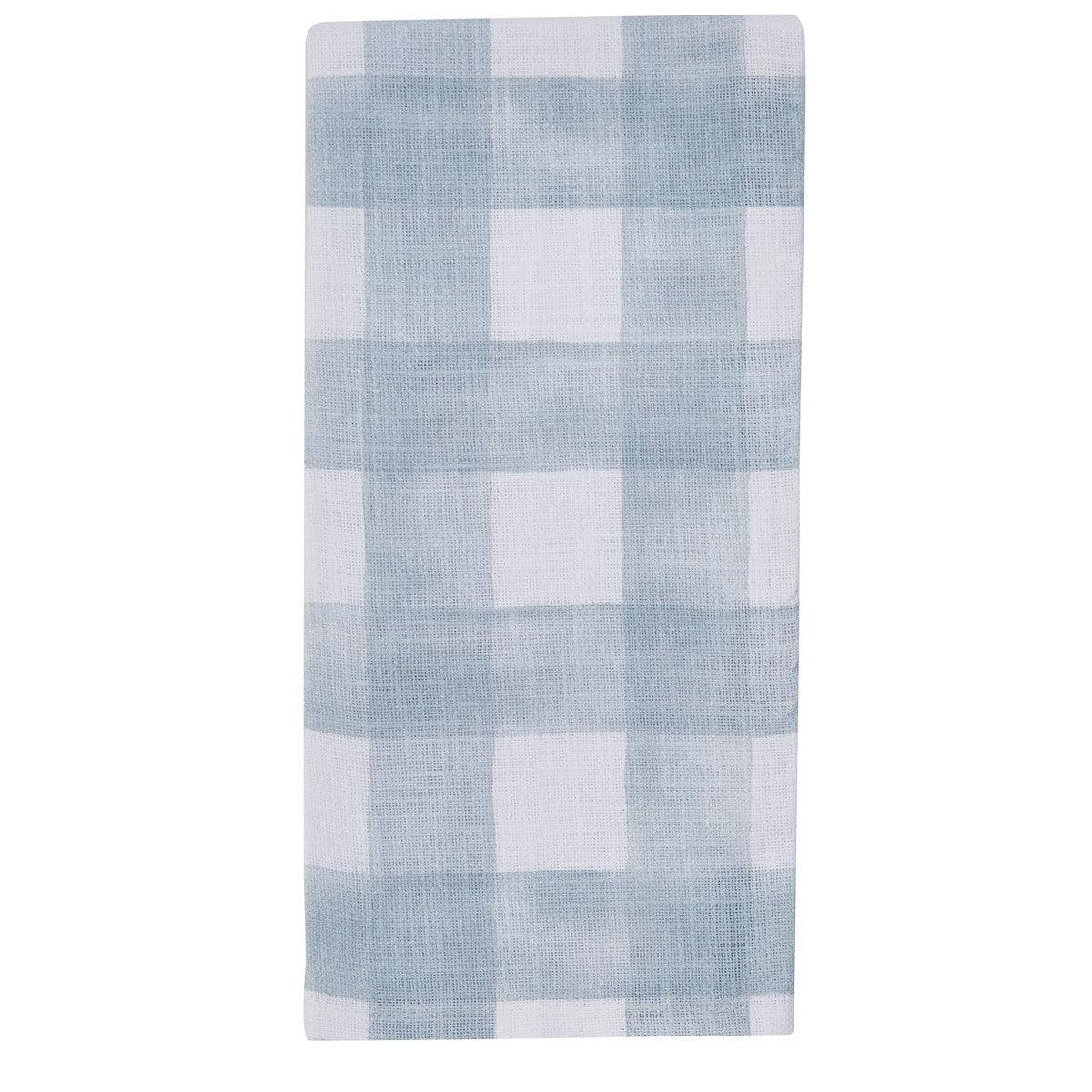 Buffalo Check Watercolor Towel - Blue Mist Set of 2 Park Designs - The Fox Decor