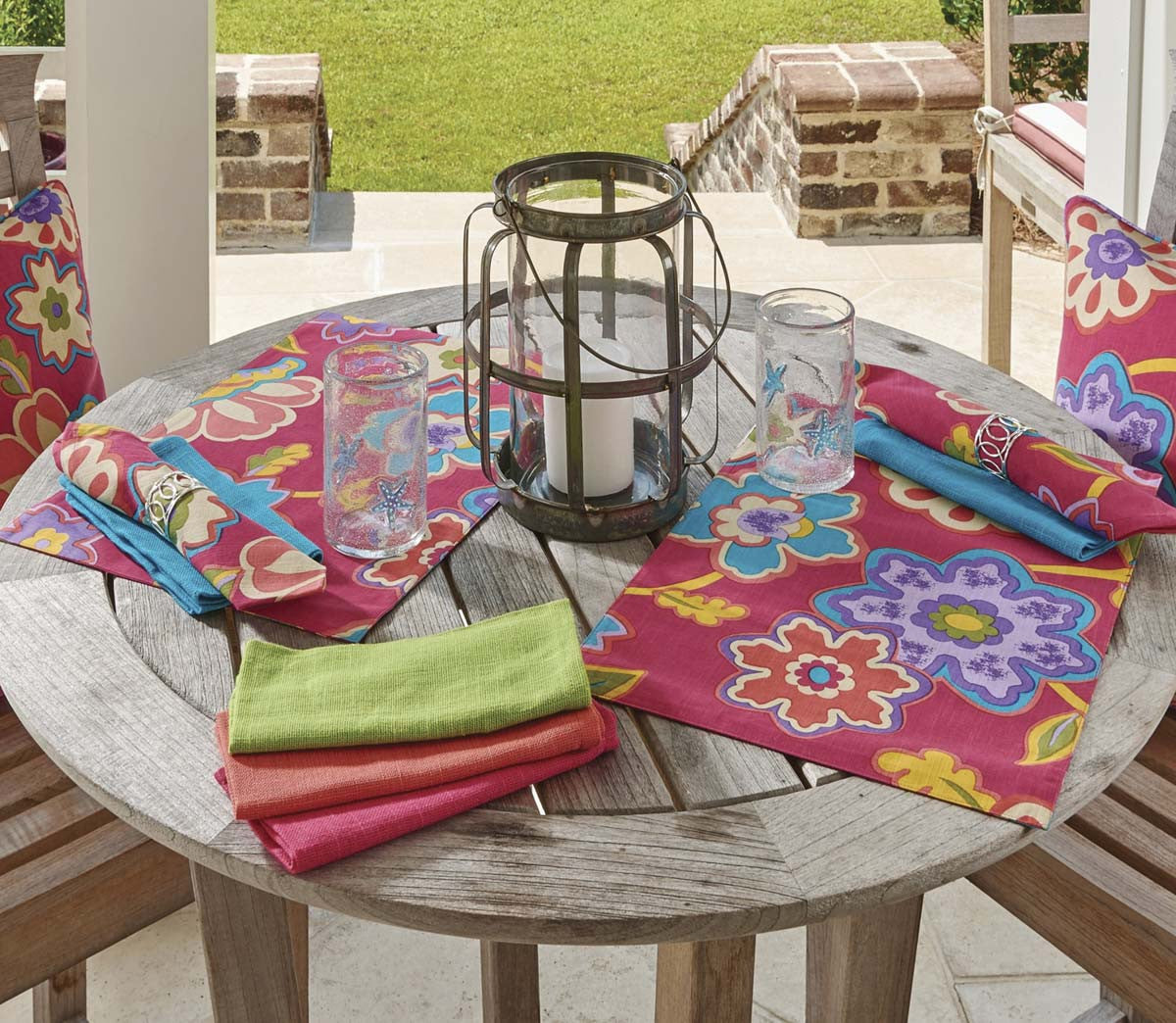 Patio Party Table Runner - 36"L Set of 4 Park Designs - The Fox Decor
