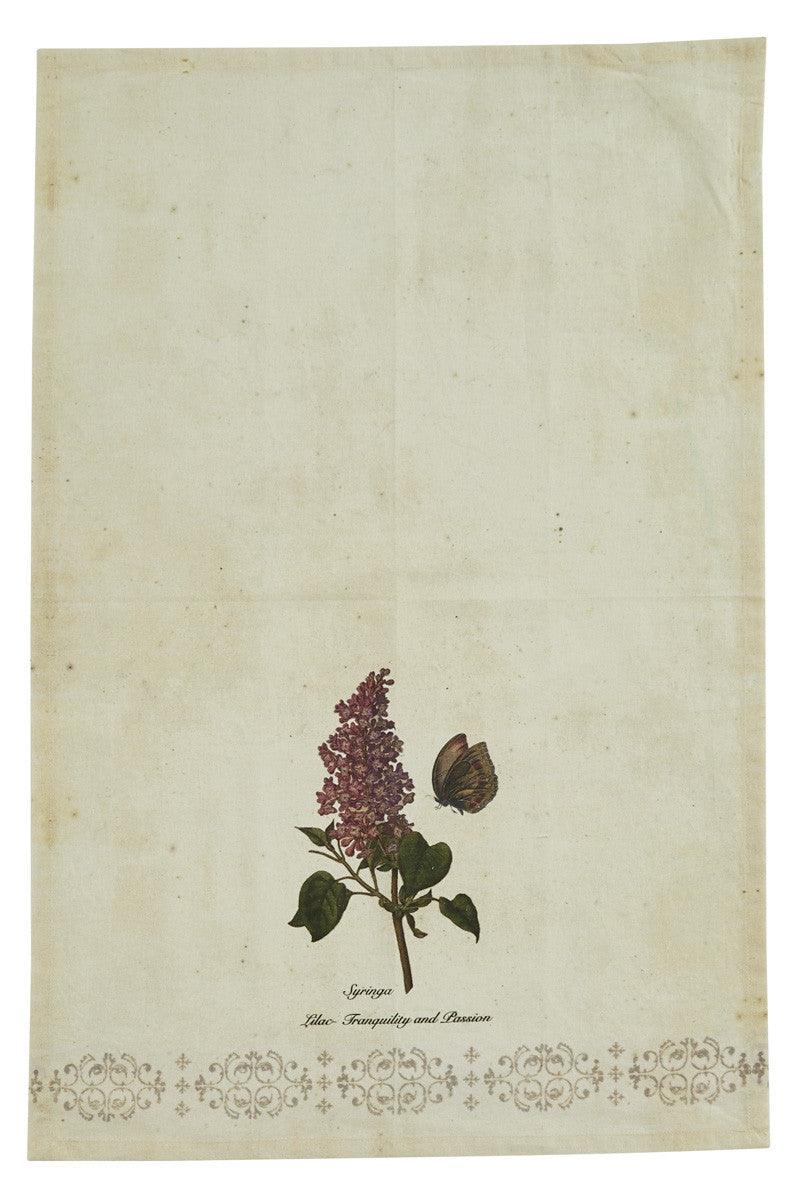 Lilac Printed Dishtowels - Set of 2 Park Designs - The Fox Decor