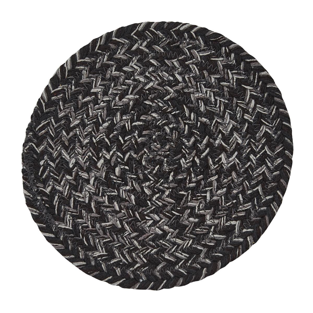 Spice Bin Braided Trivet - Pepper - The Fox Decor