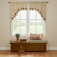 Abilene Star Swag Curtain Set of 2 36x36x16
