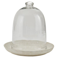 Cream Metal Bell Cloche Base - Large Park Designs - The Fox Decor