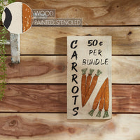 Carrot Wooden Sign 15x8 - The Fox Decor