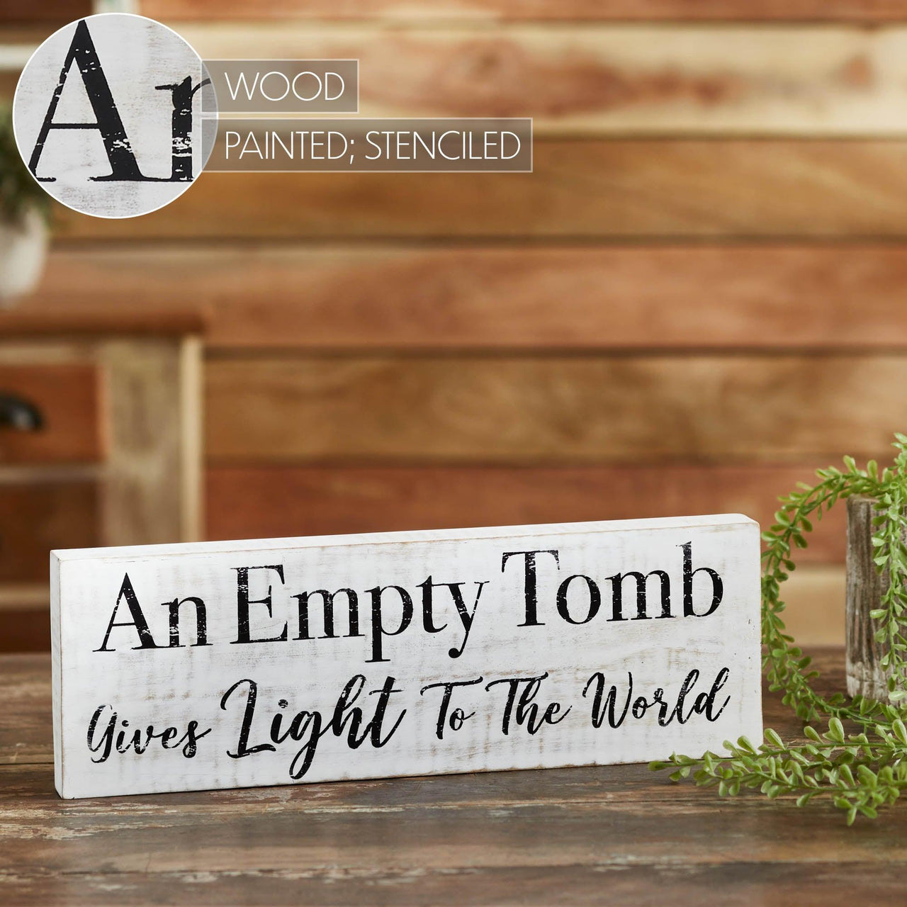 An Empty Tomb Wooden Sign 5x15 - The Fox Decor