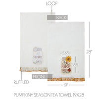 Pumpkiny Season Tea Towel 19x28 - The Fox Decor