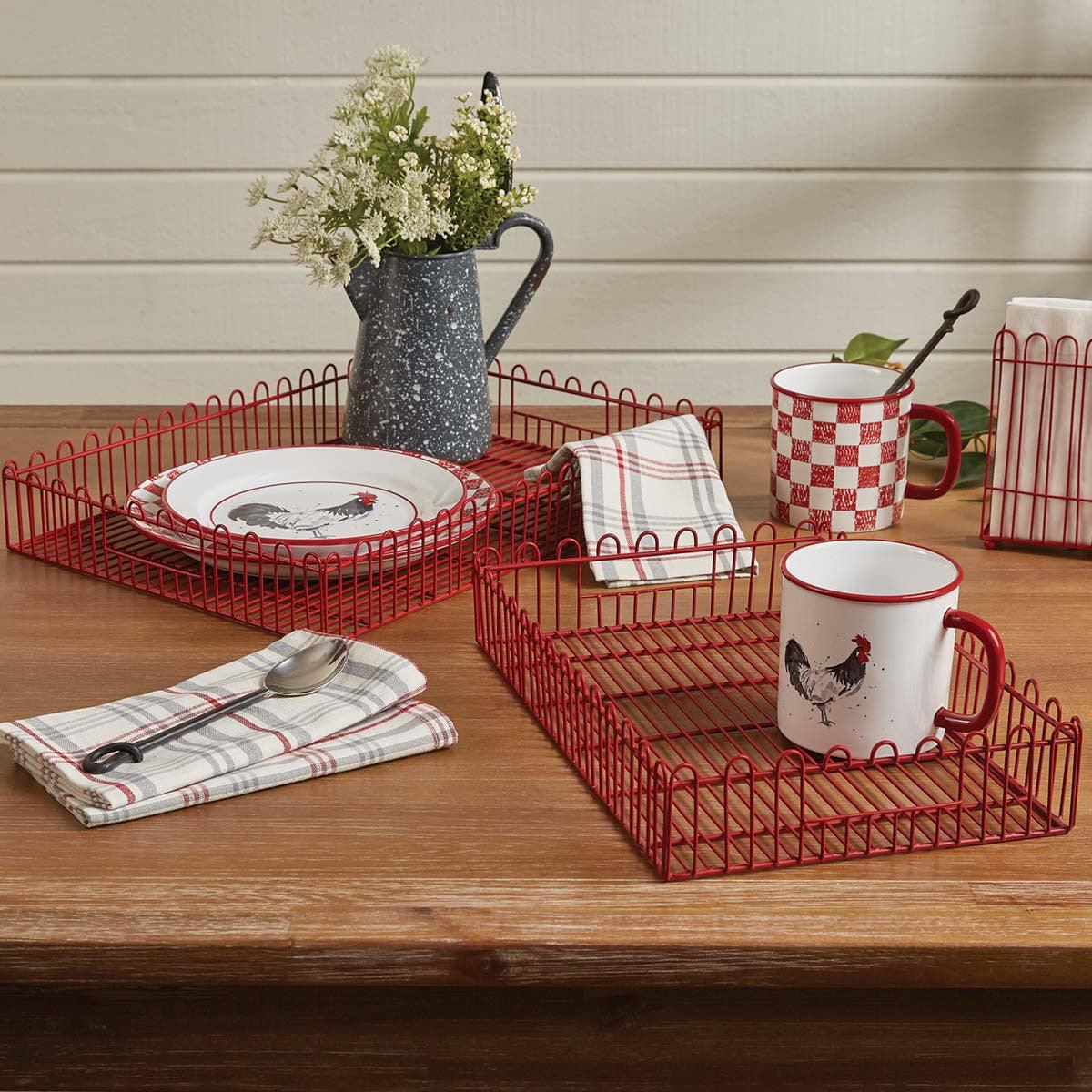 Hillside Trays Set - Set of 2 Park Designs - The Fox Decor