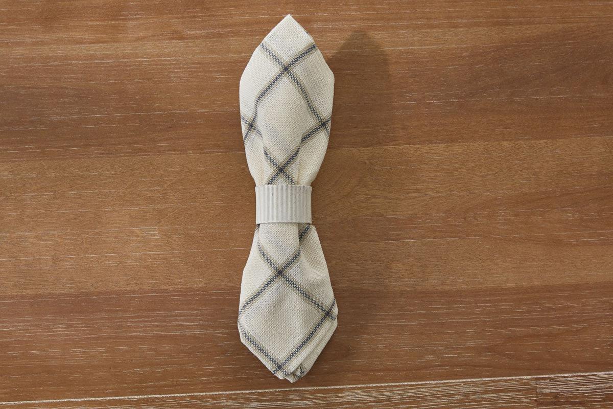 Crimped Napkin Rings - Cream Set of 6 Park Designs - The Fox Decor