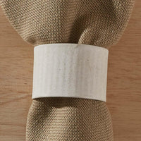 Crimped Napkin Rings - Cream Set of 6 Park Designs - The Fox Decor