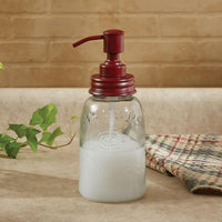 Mason Jar Dispenser - Red - The Fox Decor