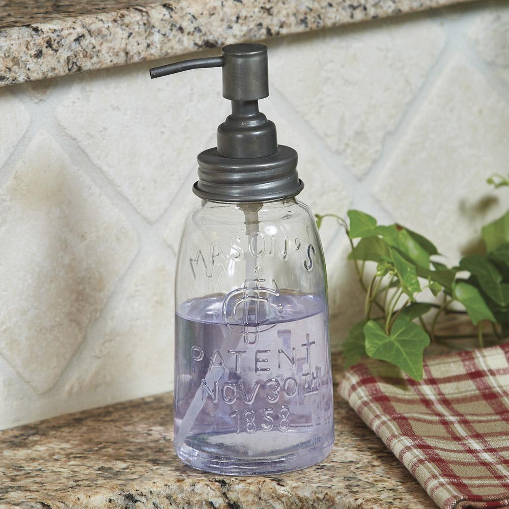 Mason Jar Soap Dispenser - Glass Park Designs - The Fox Decor