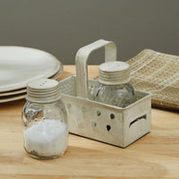 Grater Caddy with Mason Jar Salt & Pepper Set Park Designs - The Fox Decor