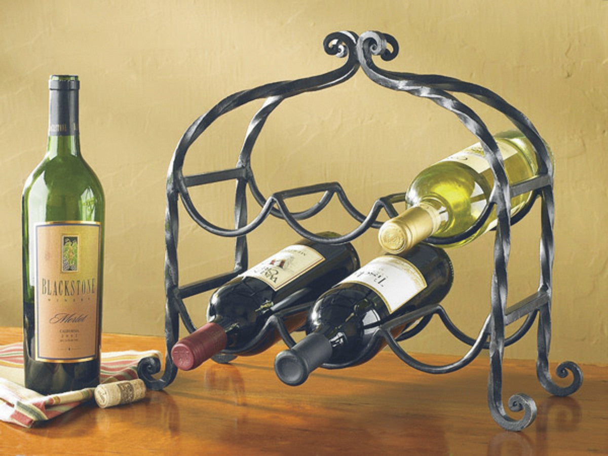 Six Bottle Scroll Wine Rack - Park Designs - The Fox Decor