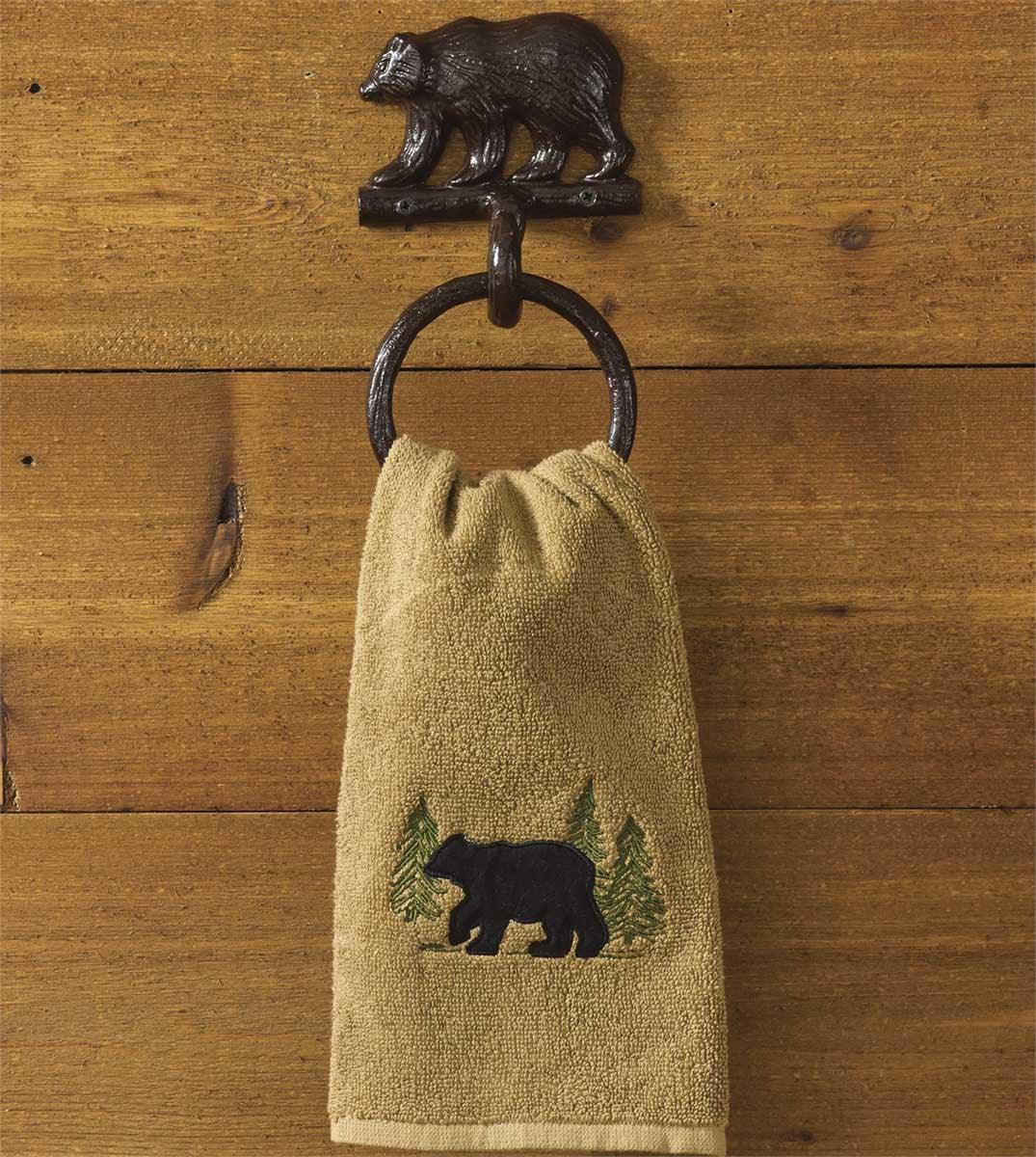 Cast Bear Towel Ring Hook - Park Designs - The Fox Decor