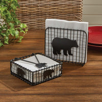 Black Bear Wire Luncheon Napkin Holder - Park Designs - The Fox Decor