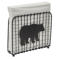 Black Bear Wire Luncheon Napkin Holder - Park Designs - The Fox Decor
