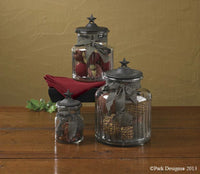 Black Star Glass Jars - 5.5
