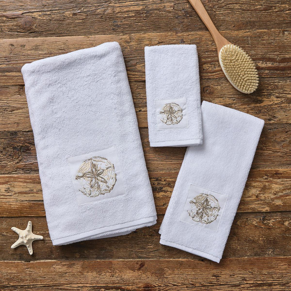 Beach Cove Fingertip Terry Towel - Set of 4 Park Designs - The Fox Decor