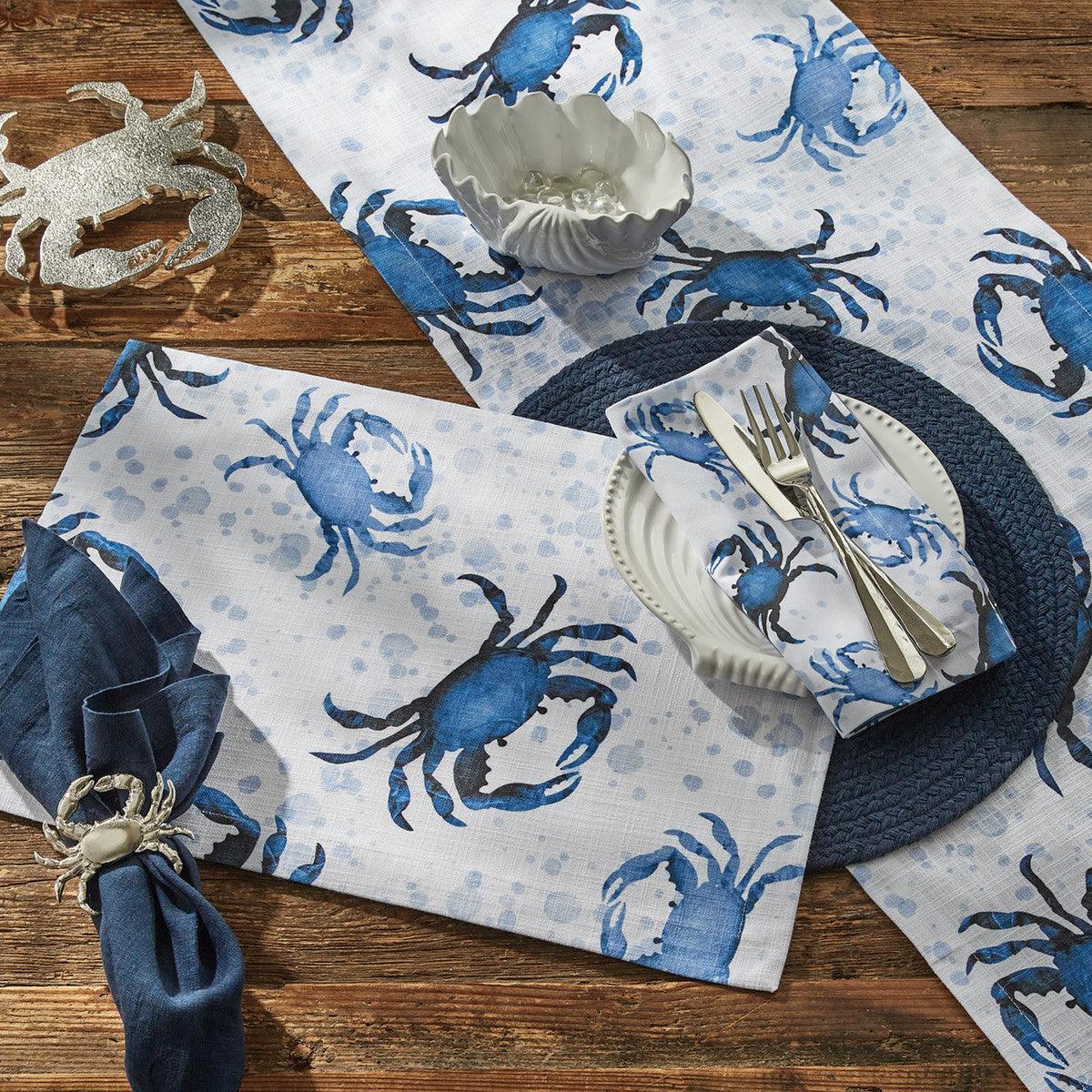 Blue Crab Napkin - Set of 12 Park Designs - The Fox Decor