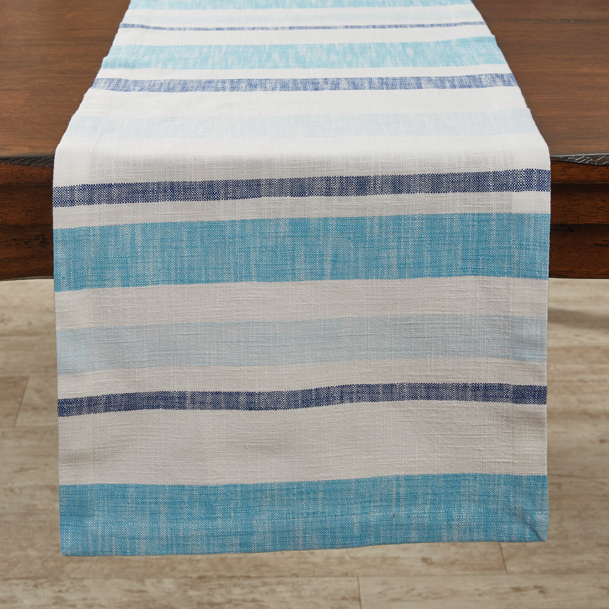 Colby Woven Stripe Table Runner 72" L Park Designs - The Fox Decor