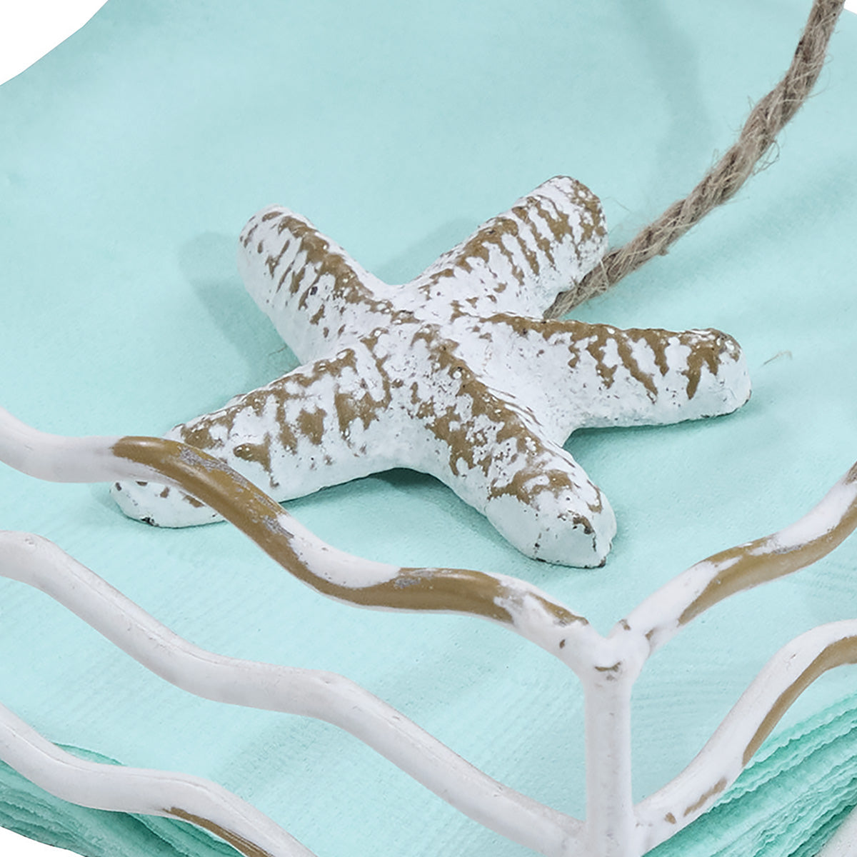 Starfish Beverage Napkin Holder 6" Park Designs