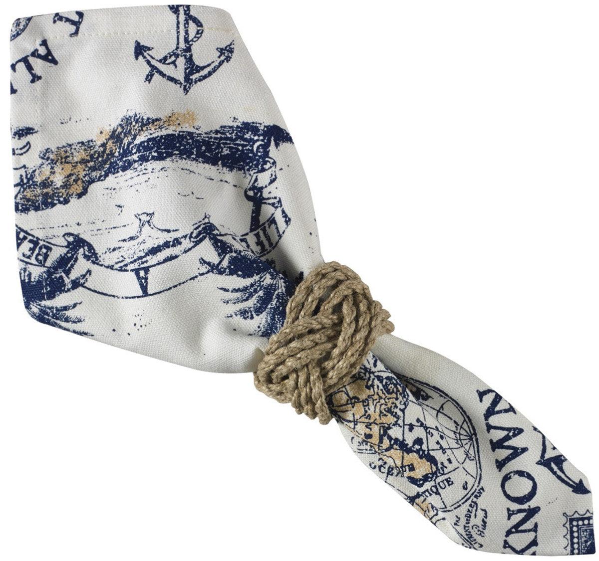 Jute Rope Napkin Rings - Set of 6 Park Designs - The Fox Decor