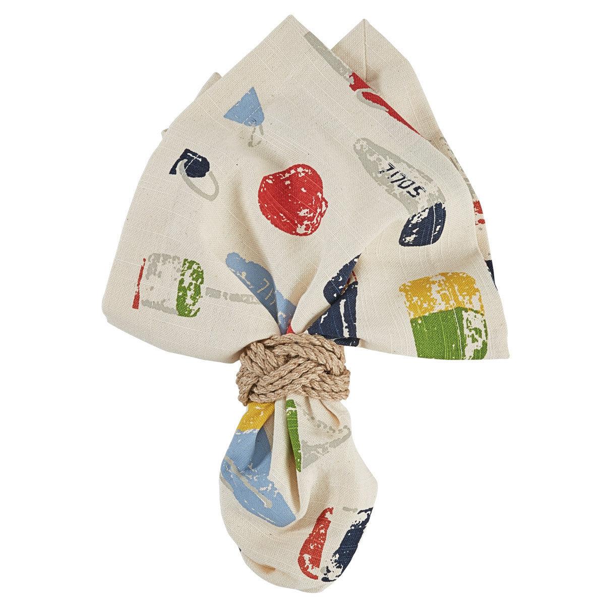 Jute Rope Napkin Rings - Set of 6 Park Designs - The Fox Decor