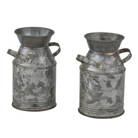 Galvanized Milk Can Salt & Pepper Set - Park Designs - The Fox Decor