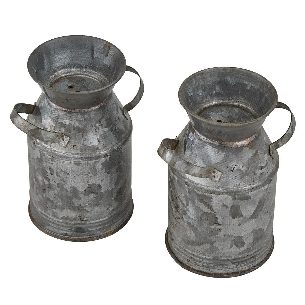 Galvanized Milk Can Salt & Pepper Set - Park Designs - The Fox Decor