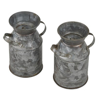 Galvanized Milk Can Salt & Pepper Set - Park Designs - The Fox Decor