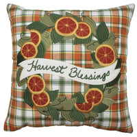 Fall Harvest Wreath Pillow 14 In PL810539