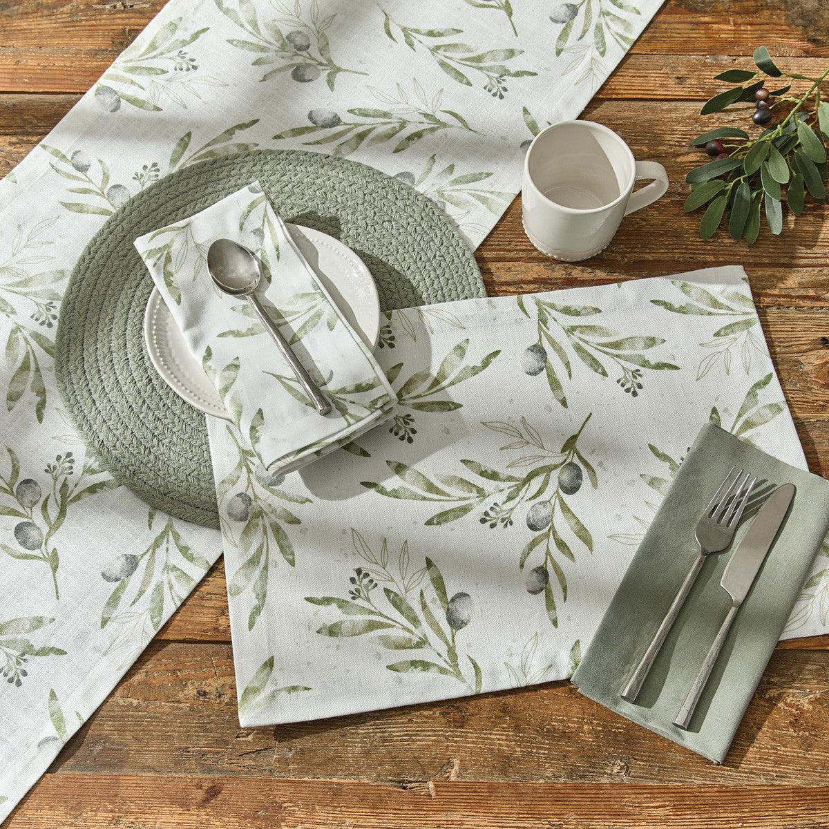 Olive Leaves Placemats - Set Of 12 Park Designs - The Fox Decor