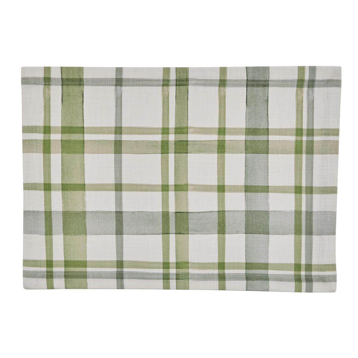 Greenlee Printed Plaid Placemats - Set Of 12 Park Designs - The Fox Decor