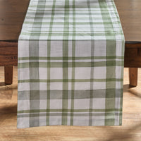 Greenlee Printed Plaid Table Runner 72
