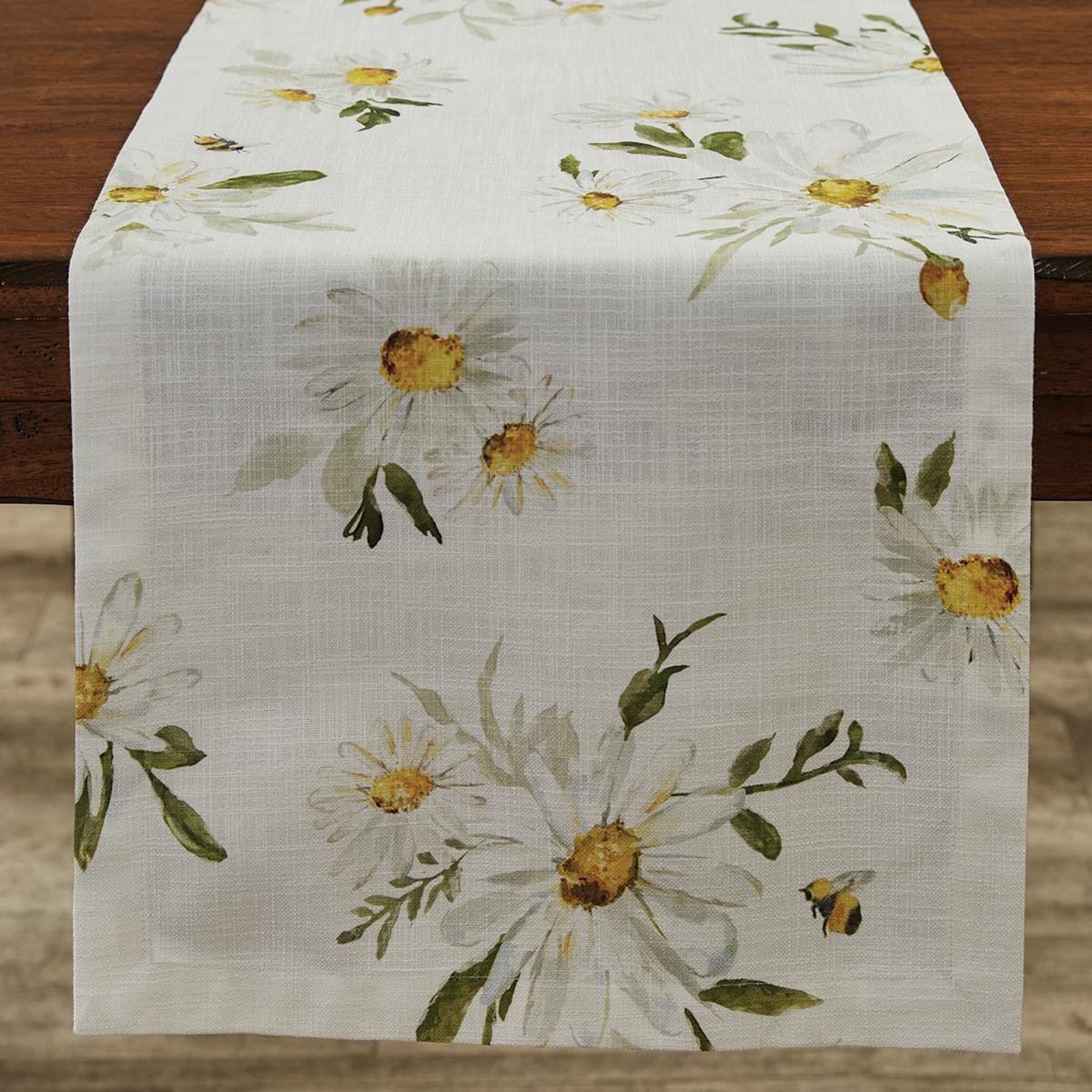 Daisies Table Runner 72"L - Set of 2 Park Designs - The Fox Decor