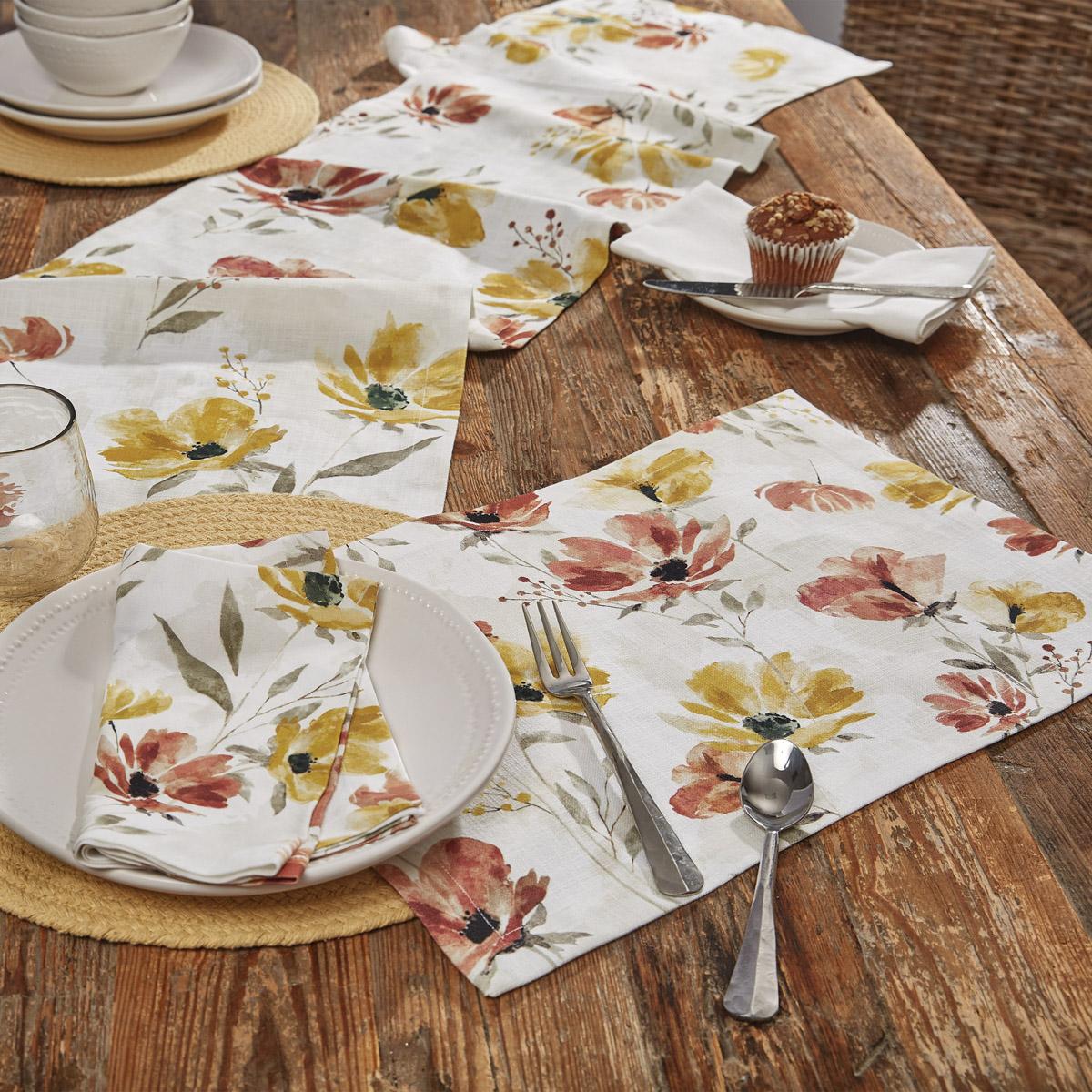 Phoenix Floral Napkin - The Fox Decor