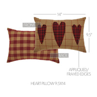 Connell Heart Pillow 9.5x14 - The Fox Decor