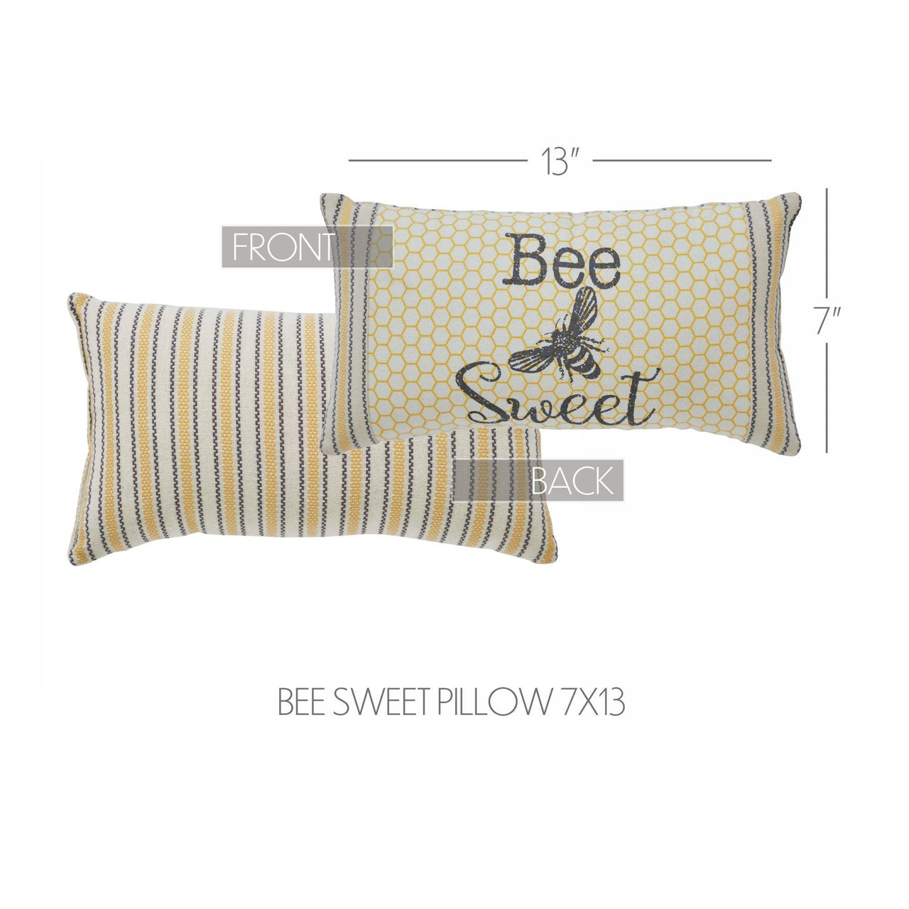 Buzzy Bees Bee Sweet Pillow 7x13 - The Fox Decor