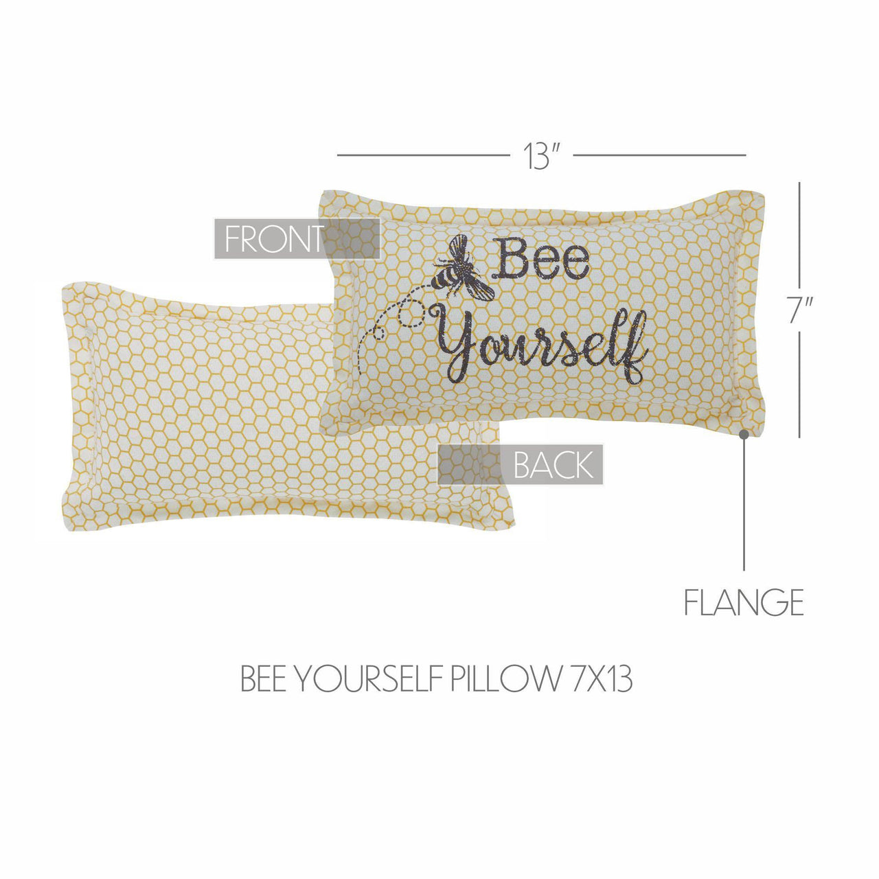 Buzzy Bees Bee Yourself Pillow 7x13 - The Fox Decor