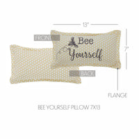 Buzzy Bees Bee Yourself Pillow 7x13 - The Fox Decor