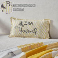 Buzzy Bees Bee Yourself Pillow 7x13 - The Fox Decor