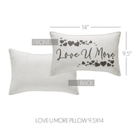 Finders Keepers Love U More Pillow 9.5x14 - The Fox Decor