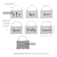 Risen Bowl Filler Set of 6 3x5 - The Fox Decor