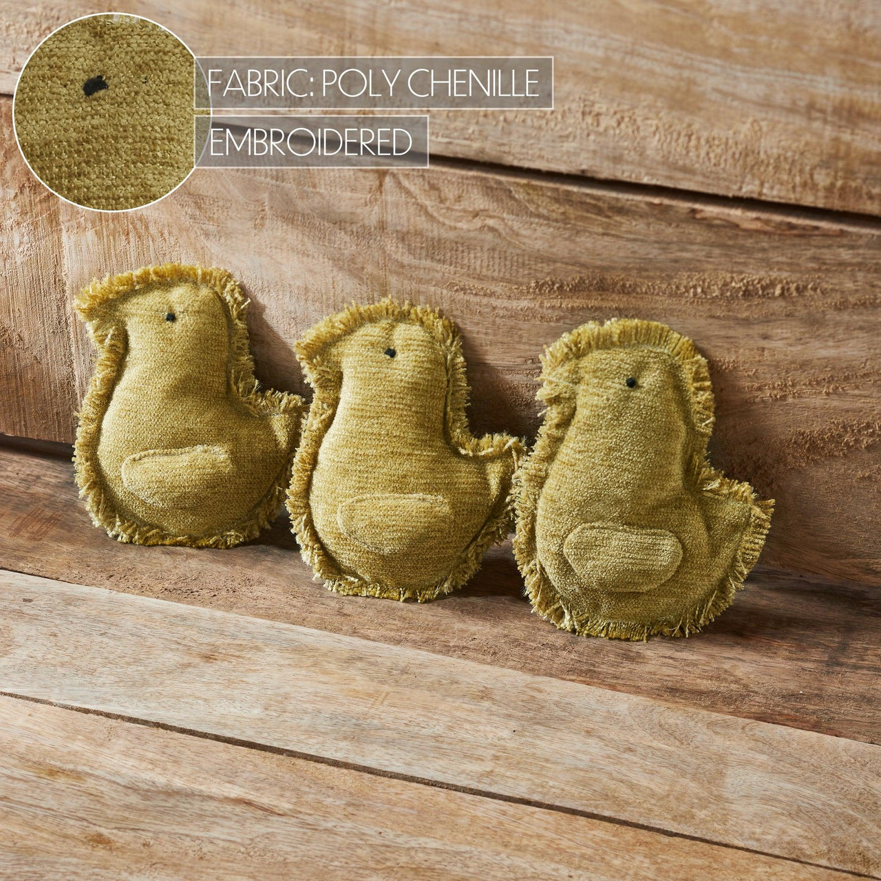 Spring In Bloom Primitive Baby Chicks Bowl Fillers Set of 3 5x4 - The Fox Decor