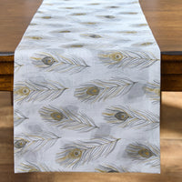 Feathered Fall Print Table Runner 54