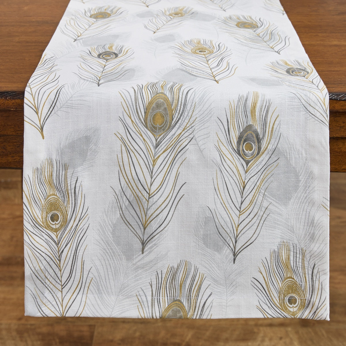 Feathered Fall Print Table Runner 72"L - Set of 2 Park Designs