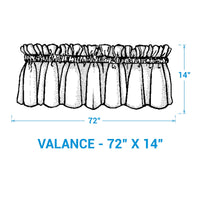Feathered Fall Print Valance 14
